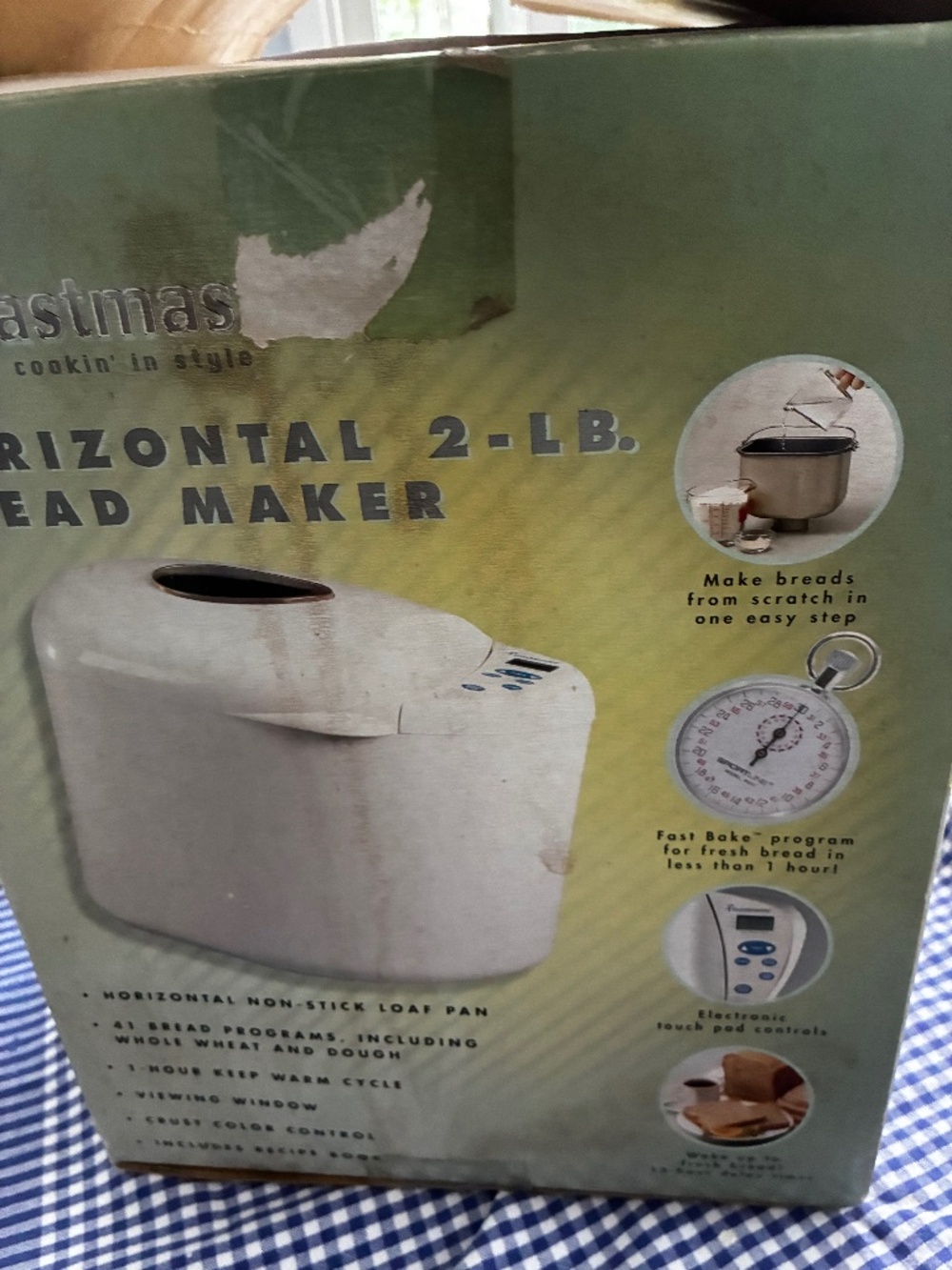 New in Box Toastmaster Bread Maker Model TBR2